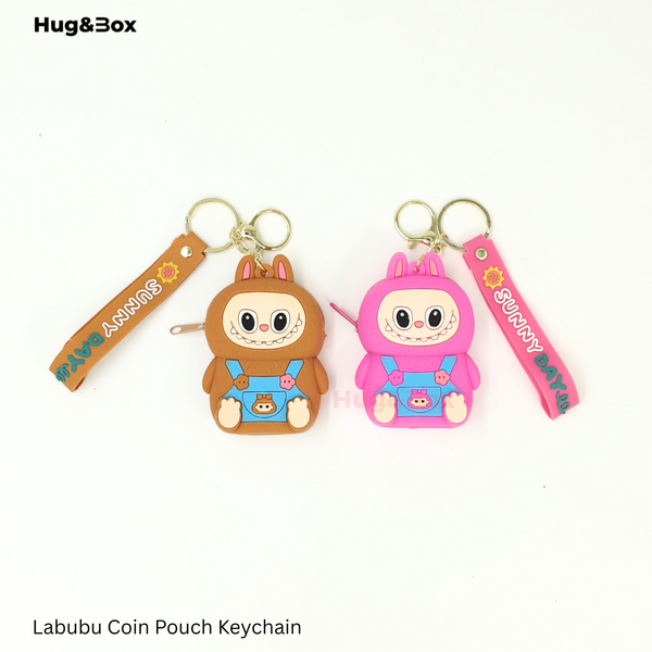 Labubu Coin Pouch Brown Pink