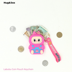 Labubu Coin Pouch Pink With Notes and Coin